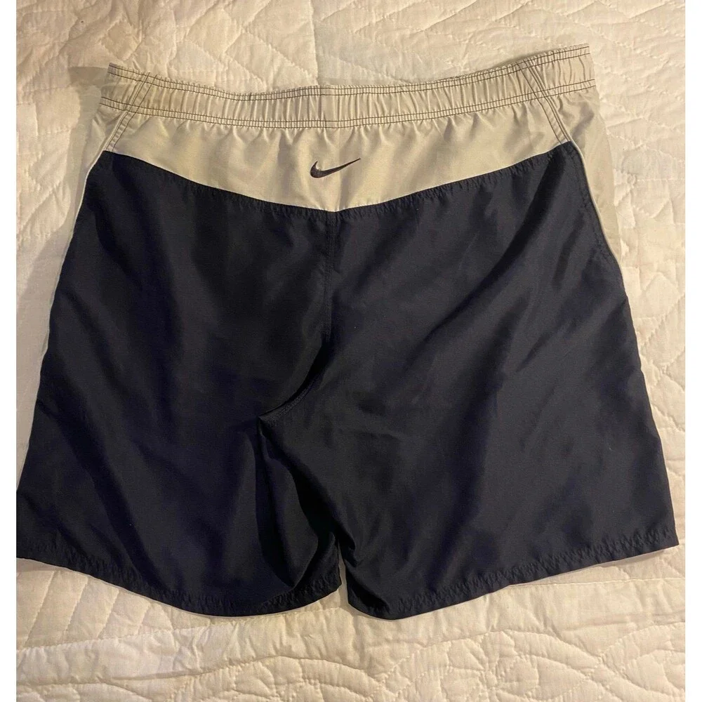 Nike Men’s Navy‎ XL Swimsuit Trunks Side Pockets with Tie Waist Pool Lake